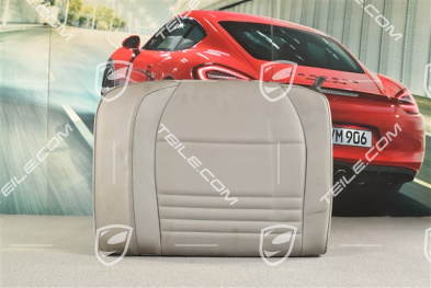 Back seat backrest, leather, graphite grey, Coupe, L
