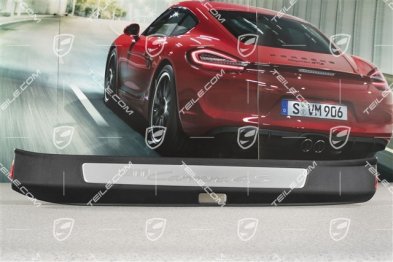 Einstiegleiste, Schwarz/Aluminium-gebürstet, ''911 Carrera 4S'', L