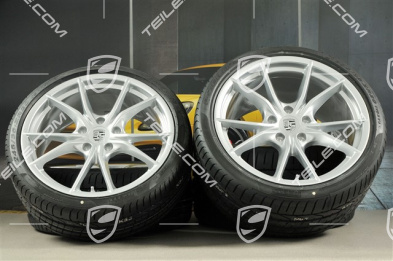 20" koła letnie, komplet Carrera S IV, felgi 8,5 J x 20 ET49  + 11,5 J x 20 ET56 + opony 245/35 ZR 20+305/30 ZR20 z czujnikami