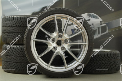 20" Komplet kół zimowych Carrera S (III), 8,5J x 20 ET51 + 11J x 20 ET70, opony zimowe 245/35 ZR20 + 295/30 ZR20, z czujnikami ciśnienia RDK