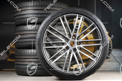 21" Koła letnie Turbo IV, felgi 9,5J x 21 ET71 + 11,5J x 21 ET69 + NOWE opony letnie Continental 275/35 ZR21 + 315/30 ZR21, z czujnikami ciśnienia