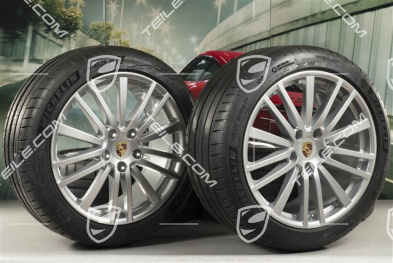 20" Panamera Design Sommerräder, Felgen 9,5J x 20 ET71 + 11,5J x 20 ET68 + Michelin Sommerreifen 275/40 ZR20 + 315/35 ZR20, mit RDK-Sensoren