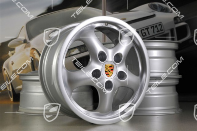 17" Komplet felg CUP II, 7J x 17 ET55 + 8J x 17 ET70, do użytku w zimie (C2/C4/Targa)