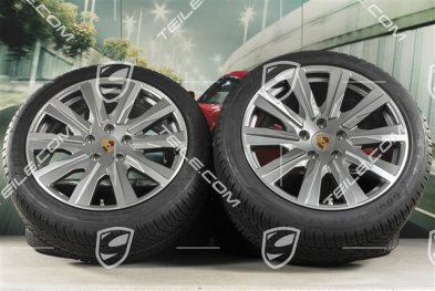20-inch Taycan Tequipment Design winter wheel set, rims 9J x 20 ET54 + 11J x 20 ET60 + NEW Goodyear winter tyres 245/45 R20 + 285/40 R20