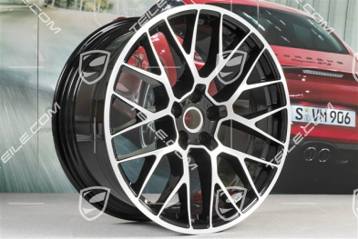 20" Felge RS-Spyder Design, 10J x 20 H2 ET19, schwarz hochglanz