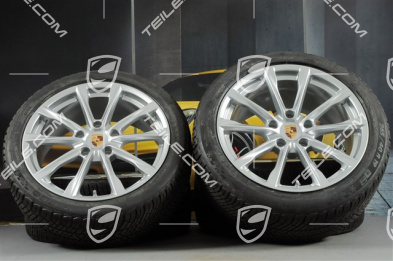 19-inch Boxster S winter wheels set, rims 8J x 19 ET57 + 10J x 19 ET45 + NEW Michelin Pilot Alpin 4 winter tires 235/40 R19 +265/40 R19