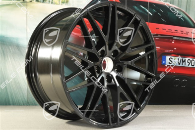 21-inch wheel rim, Cayenne RS Spyder Design, 11J x 21 ET49, black high gloss