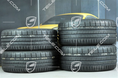 20" Carrera Classic Sommerräder Satz, Felgen 8J x 20 ET57 + 10J x 20 ET45 + NEUE Pirelli Sommerreifen 235/35 ZR20 + 265/35 ZR20, mit RDK-Sensoren