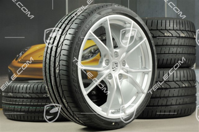 20" koła letnie, komplet Carrera S IV, felgi 8,5 J x 20 ET49  + 11,5 J x 20 ET56 + opony 245/35 ZR 20+305/30 ZR20 z czujnikami