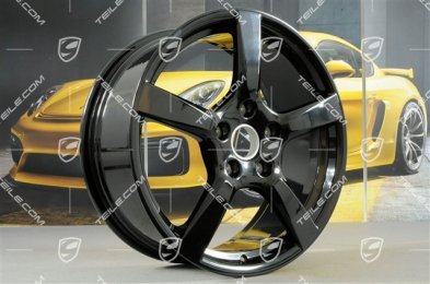 19" Cayman S Felgensatz, 8J x 19 ET57 + 10J x 19 ET45, schwarz hochglanz