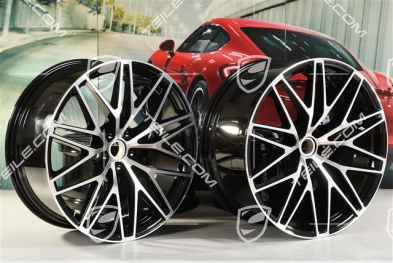 21" RS Spyder Design II Felgensatz, 9,5J x 21 ET27 + 10J x 21 ET19, schwarz hochglanz