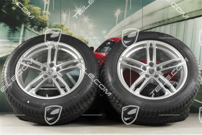 19" "Macan Sport" koła zimowe komplet, felgi 8,5J x 19 ET21 + 9J x 19 ET21 + opony zimowe Pirelli 235/55 R19 + 255/50 R19, z czujnikami ciśnienia RDK