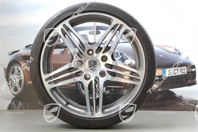 19" Komplet kół letnich Turbo I, felgi 8 J x 19 ET 57 + 11 J x 19 ET 51 + NOWE opony letnie 235/35 ZR 19 + 305 /30 ZR 19