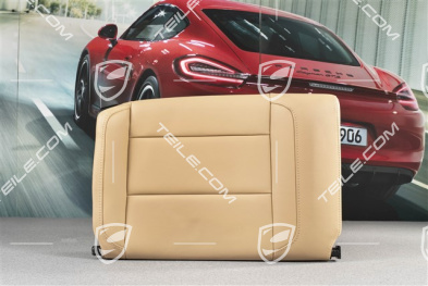 Back seat backrest, Rear, Leather, Luxor beige, Coupe, R