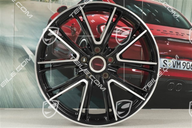 21-inch wheel rim Panamera Exclusive, 9,5J x 21 ET71, Jet Black metallic