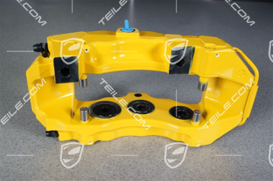 PCCB Fixed calliper without pads, for ceramic brakes, yellow, R