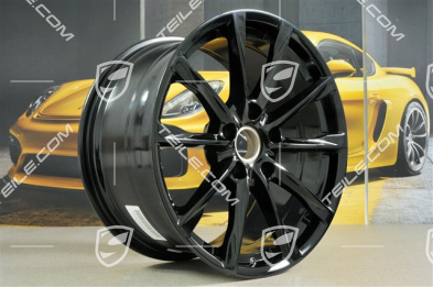 19-inch wheel rim Boxster S, 10J x 19 ET45, black highgloss