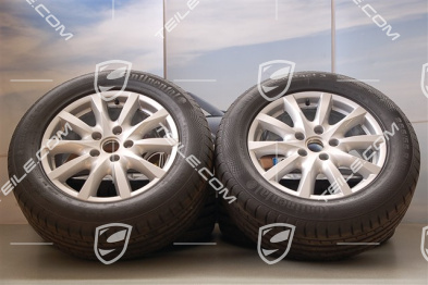18" Cayenne Sommerräder Satz, Felgen 8J x 18 ET53 + NEUE Continental Sommerreifen 255/55 R18