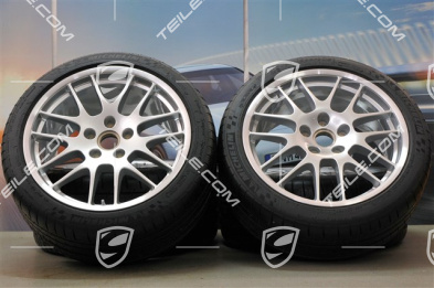20" Koła letnie komplet RS Spyder, felgi przednie 9,5J x 20 ET65 + tylne 11J x 20 ET68 + opony letnie Michelin 255/40 ZR20 + 295/35 ZR20, z czujnikami