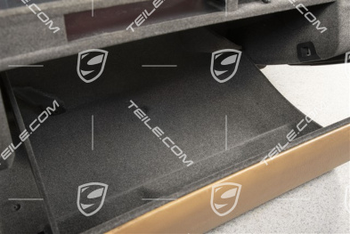 Glove compartment, leatherette, sand beige, complete