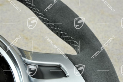 Sports steering wheel, Alcantara, PDK transmission, black/platinum grey