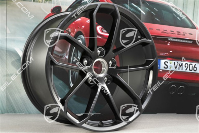 20-inch GT4 wheel rim, 11J x 20 ET50, black satin matt