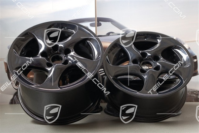 18" Komplet felg Turbo Look II, 8J x 18 ET50 + 11J x 18 ET45, czarne