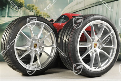 20" Komplet kół letnich Carrera S III, 8,5J x 20 ET51 + 11J x 20 ET52 + opony 245/35 ZR20 + 305/30 ZR20, bez czujników RDK