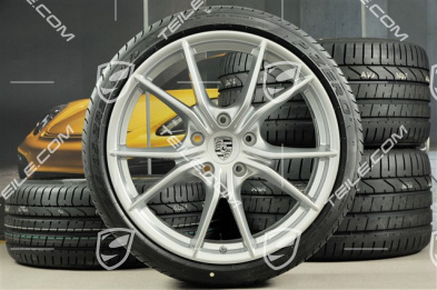 20" koła letnie, komplet Carrera S IV, felgi 8,5 J x 20 ET49  + 11,5 J x 20 ET56 + opony 245/35 ZR 20+305/30 ZR20 z czujnikami