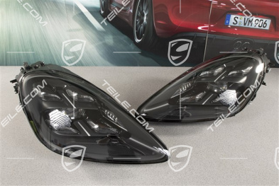LED Matrix headlamp set, darkened, incl. PDLS Plus, set, L+R