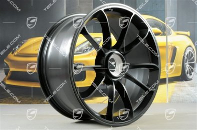 20+21" GT3 RS wheel set, rims: front 9,5J x 20 ET50 + rear 12,5J x 21 ET48, black