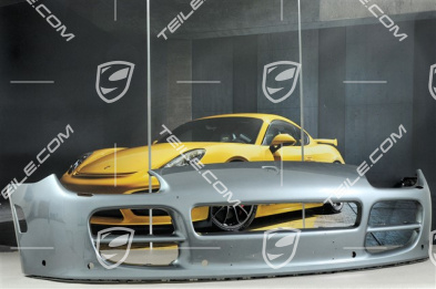 Front bumper lining, V6 / S, with headlight washer system and PDC holes