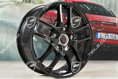 17-inch Cayman wheel, 6,5J x 17 ET55, black high gloss