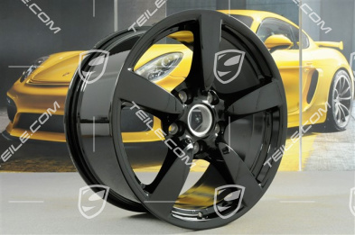 18-inch Cayman S wheel, 9J x 18 x ET43, black high gloss