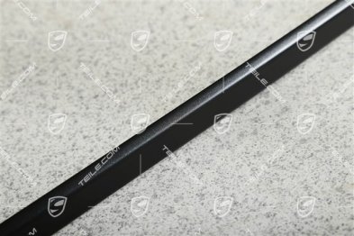 Zierrahmenteil / Zierleiste für  Fondscheibe, Oberteil, integrierter Heckspoiler, Schwarz, R