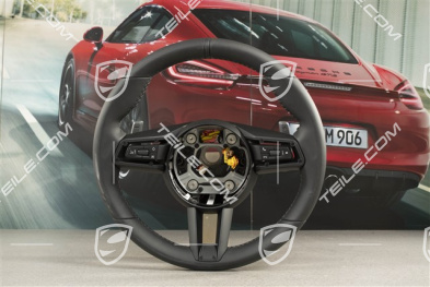 Sports Steering wheel GT Leather, multifunction, heated, Black