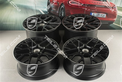 20+21" Felgensatz RS Spyder, Felgen: vorne 8,5J x 20 ET53 + hinten 11,5J x 21 ET67, schwarz seidenmatt