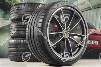 20"+21" koła letnie, komplet Carrera Classic, felgi 8,5J x 20 ET53 + 11,5J x 21 ET67 + opony letnie Pirelli 245/35 R20 + 305/30 R21, z czujnikami ciśnienia