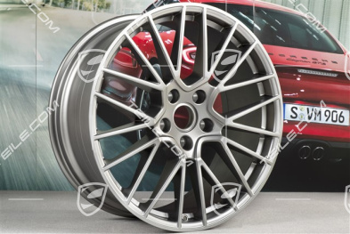 21" Komplet felg RS Spyder, 11J x 21 ET49 + 9,5J x 21 ET46, do Cayenne Coupe, Platinum satynowy półmat