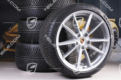 20"+21" koła zimowe Carrera S, komplet, felgi 8,5J x 20 ET53 + 11J x 21 ET66 + NOWE opony zimowe Michelin 245/35 R20 + 295/30 R21, z czujnikami ciśnienia
