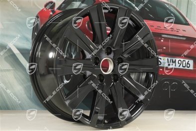 20" Felga Taycan Tequipment Design, 9J x 20 ET54, czarny wysoki połysk