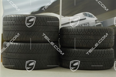 20" Komplet kół zimowych Carrera S (III) , felgi 8,5J x 20 ET51 + 11J x 20 ET52 + opony zimowe Michelin 245/35 ZR20 + 295/30 ZR20 (DOT/rok prod. 2014), bez czujników ciśnienia