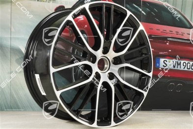 21" Felga Panamera Exclusive Design Sport, 9,5J x 21 ET71, czarny wysoki połysk
