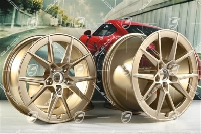 20+21-inch Carrera S rims set, 8,5J x20 ET50 11,5J x 21 ET79, Neodyme