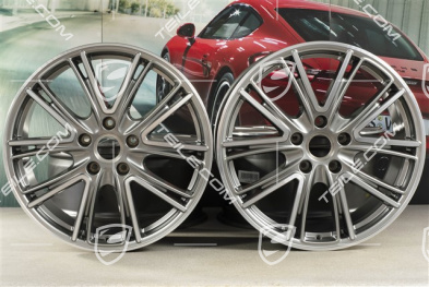 20-inch wheel rim Exclusive Design, 10,5J x 20 ET71 + 9,5J x 20 ET71, for winter use, platinum silver