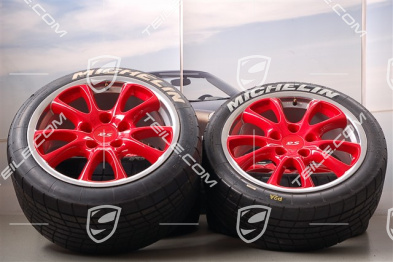 18-inch GT3 RS wheel set, red lacquered, wheels: 11J x 18 ET63 + 8,5J x 18 ET40