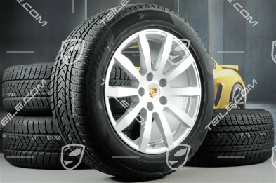 19-inch Cayenne S winter wheel set, rims 8,5J x 19 ET47 + 9,5J x 19 ET54 + NEW Pirelli winter tyres 255/55 R19 + 275/50 R19, with TPMS