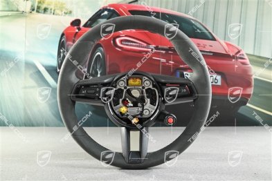 Kierownica multifunkcyjna, PDK, Sport Chrono Package Plus, Alcantara Race-Tex / Carbon, czarna