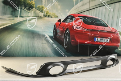 Rear bumper lower cover / diffuser, Turbo, Black matte