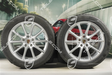 20" koła zimowe Cayenne COUPE Design, komplet, felgi 9J x 20 ET50 + 10,5J x 20 ET55 + opony zimowe Continental 275/45 R20 + 305/40 R20, z czujnikami ciśnienia